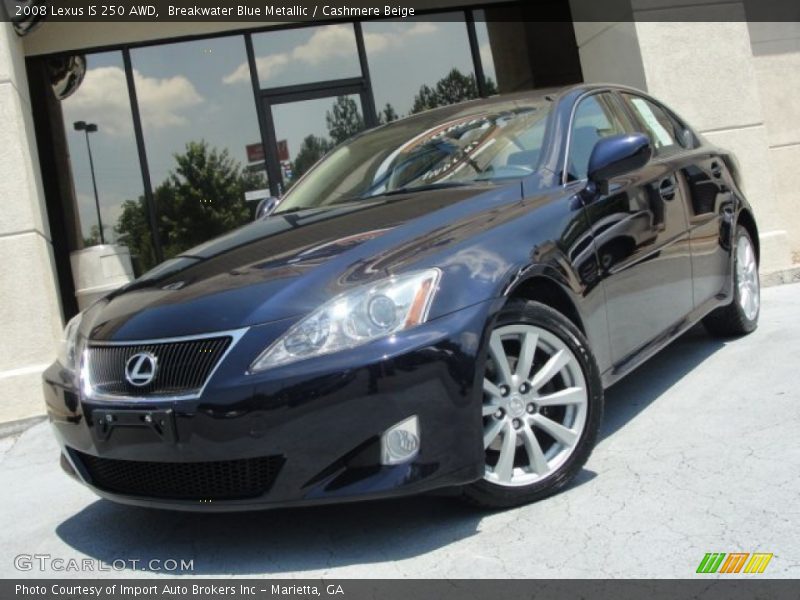 Breakwater Blue Metallic / Cashmere Beige 2008 Lexus IS 250 AWD