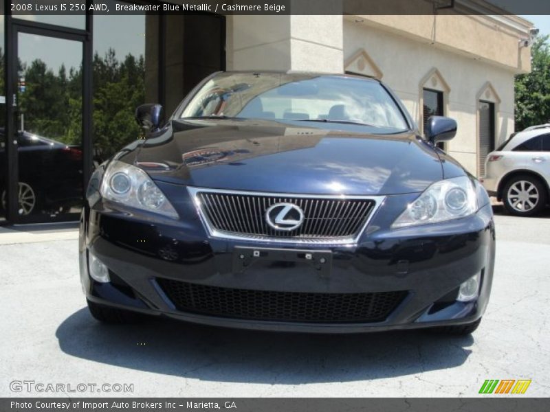 Breakwater Blue Metallic / Cashmere Beige 2008 Lexus IS 250 AWD