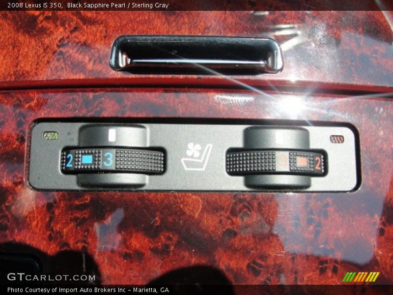 Black Sapphire Pearl / Sterling Gray 2008 Lexus IS 350
