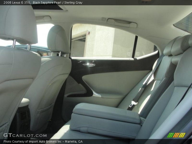 Black Sapphire Pearl / Sterling Gray 2008 Lexus IS 350