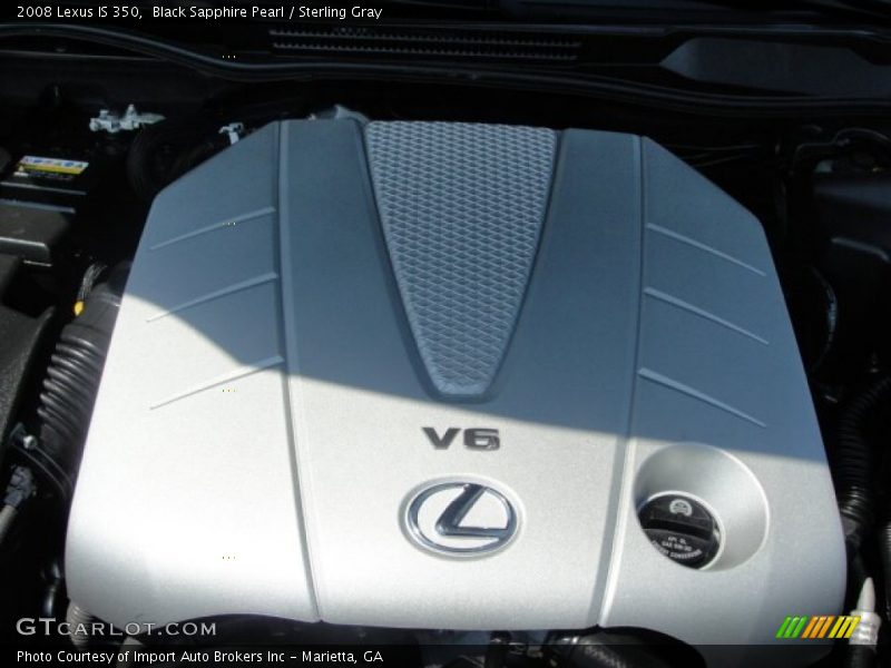 Black Sapphire Pearl / Sterling Gray 2008 Lexus IS 350