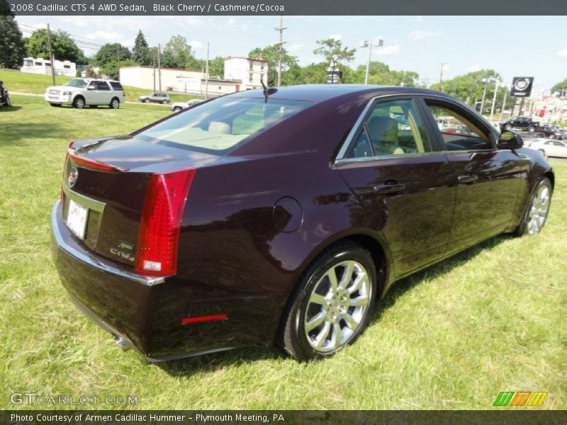 Black Cherry / Cashmere/Cocoa 2008 Cadillac CTS 4 AWD Sedan