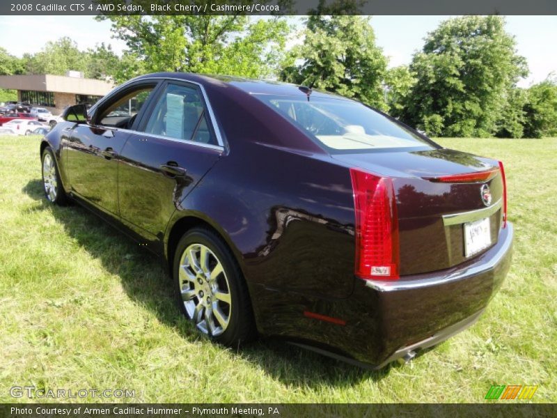 Black Cherry / Cashmere/Cocoa 2008 Cadillac CTS 4 AWD Sedan