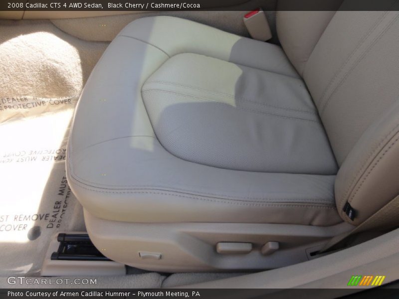 Black Cherry / Cashmere/Cocoa 2008 Cadillac CTS 4 AWD Sedan