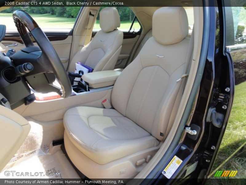 Black Cherry / Cashmere/Cocoa 2008 Cadillac CTS 4 AWD Sedan