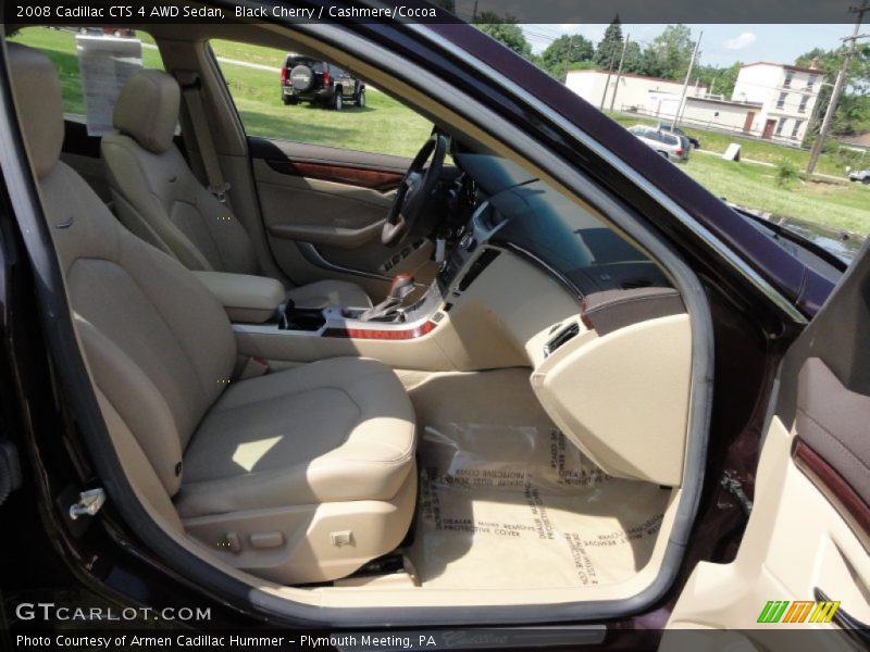 Black Cherry / Cashmere/Cocoa 2008 Cadillac CTS 4 AWD Sedan