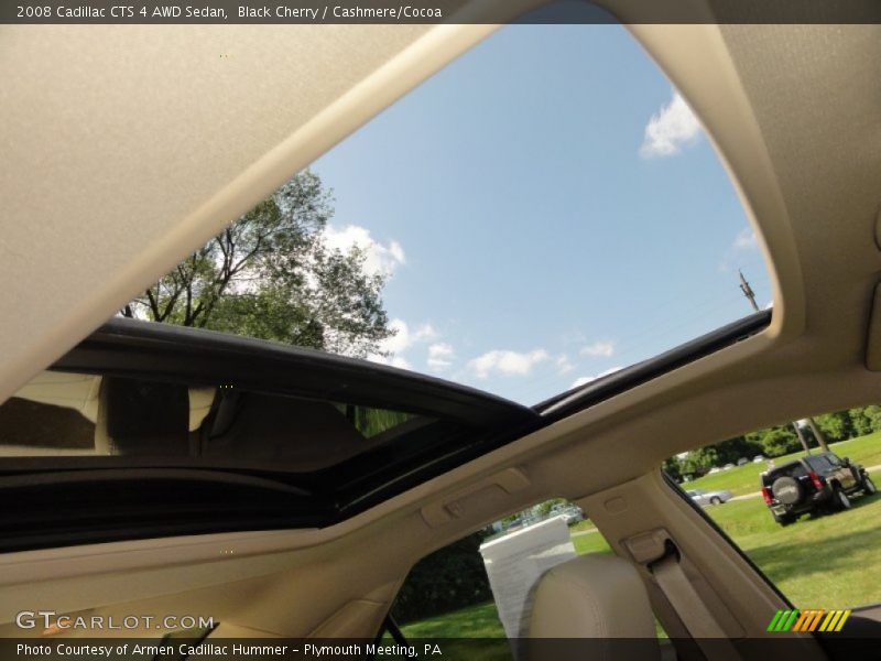 Black Cherry / Cashmere/Cocoa 2008 Cadillac CTS 4 AWD Sedan