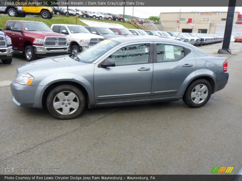 Silver Steel Metallic / Dark Slate Gray/Light Slate Gray 2008 Dodge Avenger SE