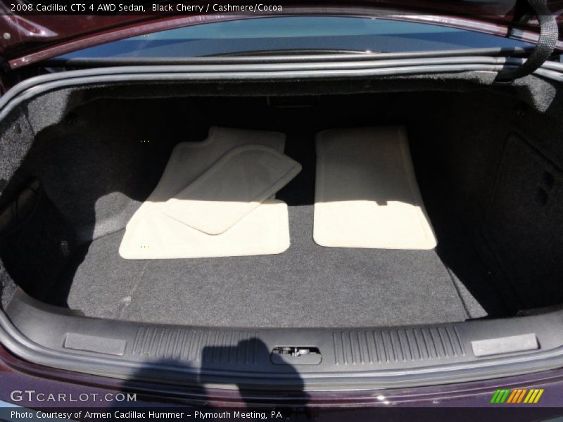 Black Cherry / Cashmere/Cocoa 2008 Cadillac CTS 4 AWD Sedan