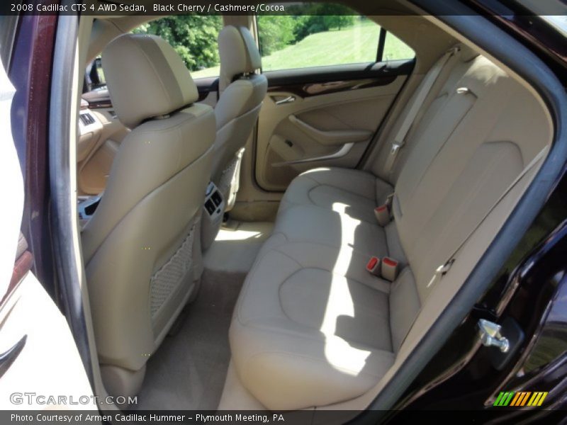Black Cherry / Cashmere/Cocoa 2008 Cadillac CTS 4 AWD Sedan