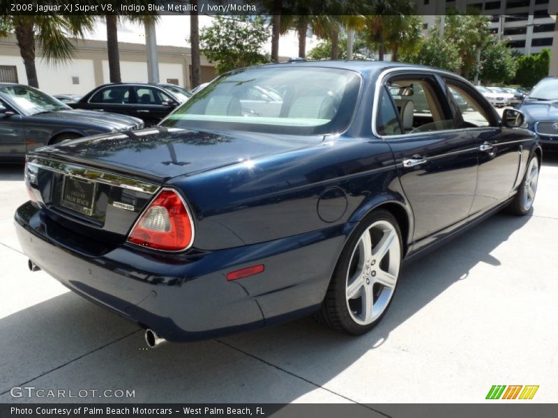 Indigo Blue Metallic / Ivory/Mocha 2008 Jaguar XJ Super V8