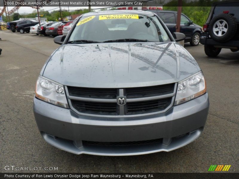 Silver Steel Metallic / Dark Slate Gray/Light Slate Gray 2008 Dodge Avenger SE
