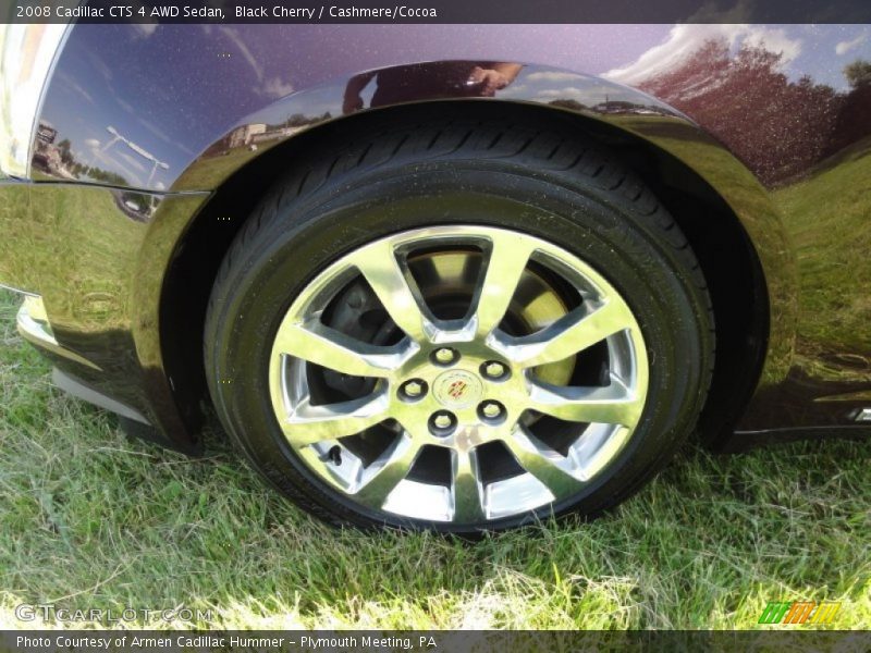 Black Cherry / Cashmere/Cocoa 2008 Cadillac CTS 4 AWD Sedan