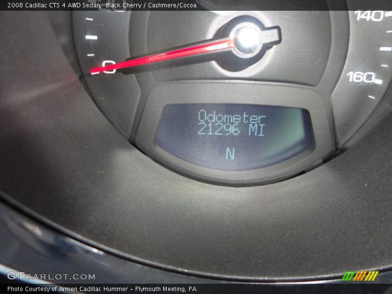 Black Cherry / Cashmere/Cocoa 2008 Cadillac CTS 4 AWD Sedan