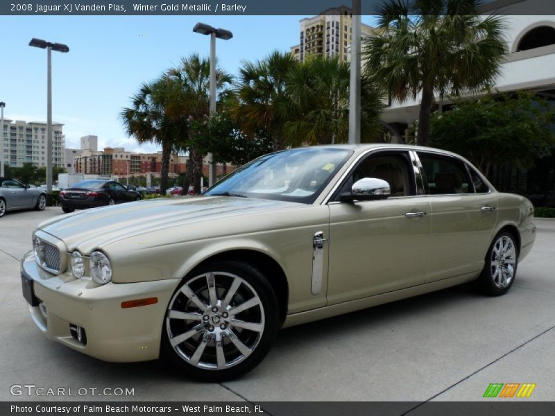 Winter Gold Metallic / Barley 2008 Jaguar XJ Vanden Plas