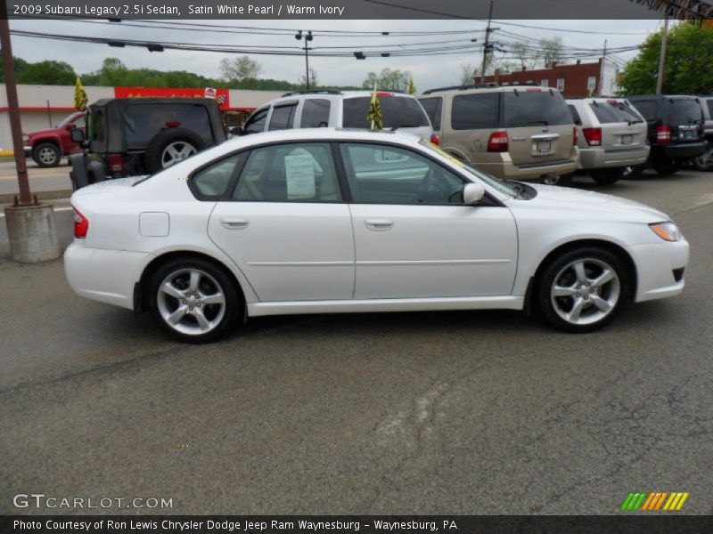 Satin White Pearl / Warm Ivory 2009 Subaru Legacy 2.5i Sedan