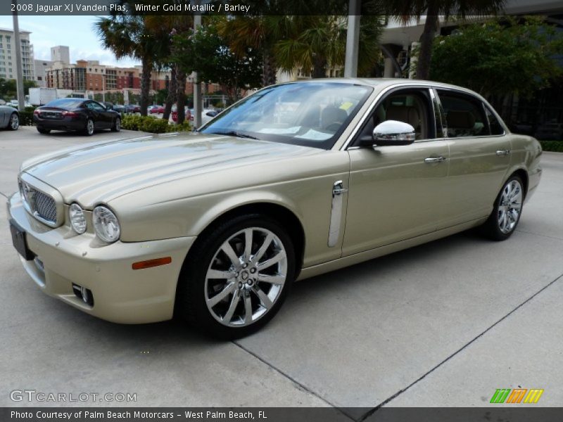 Winter Gold Metallic / Barley 2008 Jaguar XJ Vanden Plas