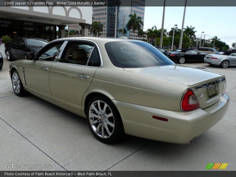 Winter Gold Metallic / Barley 2008 Jaguar XJ Vanden Plas