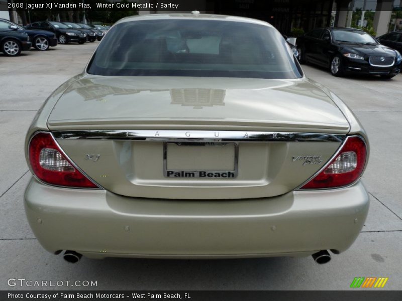 Winter Gold Metallic / Barley 2008 Jaguar XJ Vanden Plas
