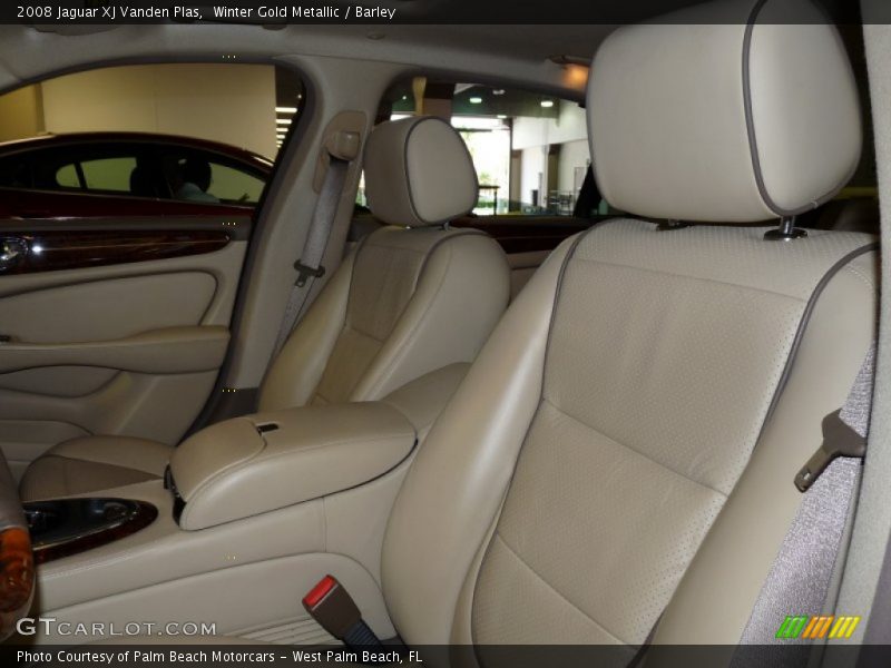 Winter Gold Metallic / Barley 2008 Jaguar XJ Vanden Plas