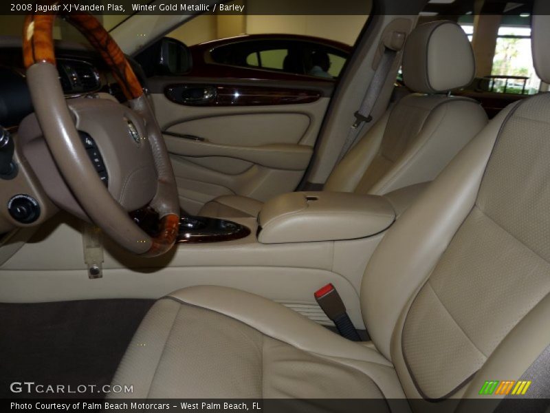 Winter Gold Metallic / Barley 2008 Jaguar XJ Vanden Plas