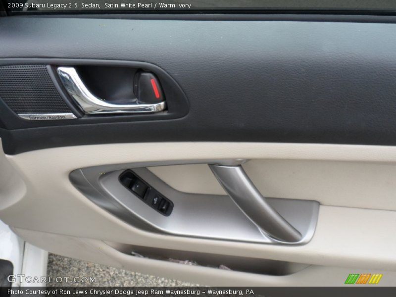 Satin White Pearl / Warm Ivory 2009 Subaru Legacy 2.5i Sedan
