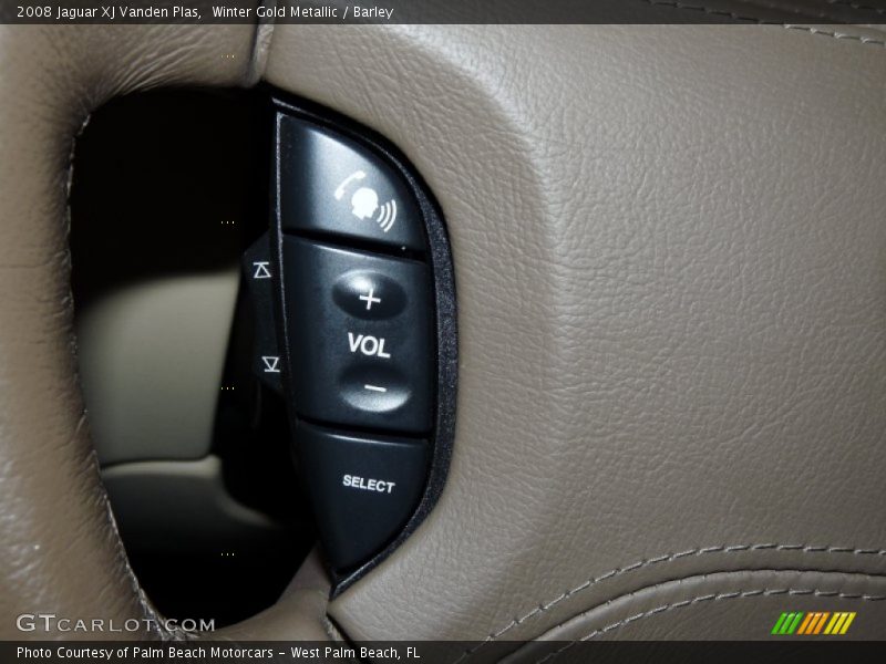 Winter Gold Metallic / Barley 2008 Jaguar XJ Vanden Plas