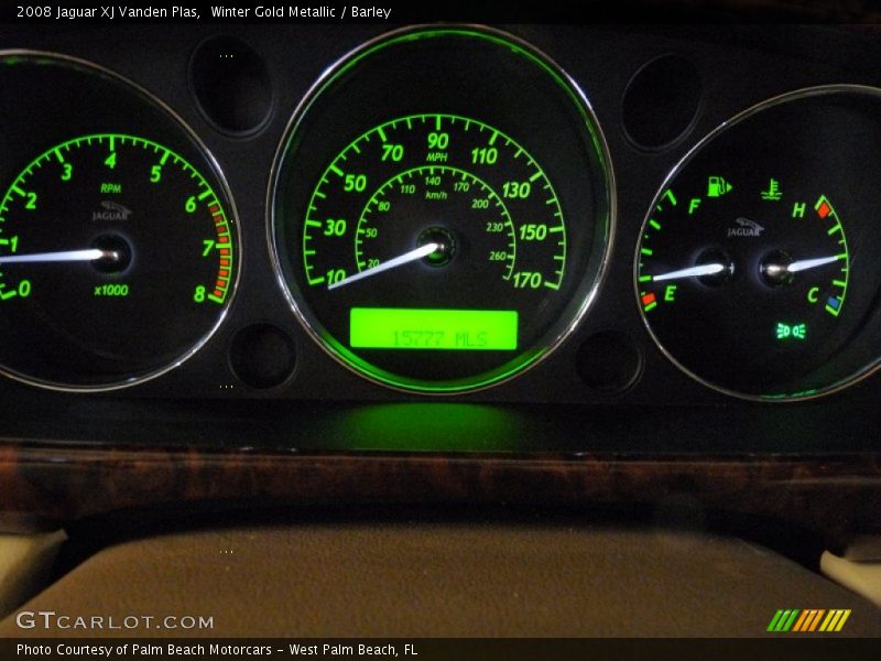 Winter Gold Metallic / Barley 2008 Jaguar XJ Vanden Plas