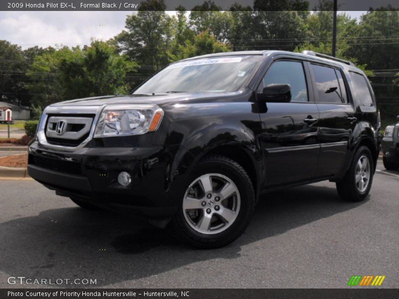 Formal Black / Gray 2009 Honda Pilot EX-L