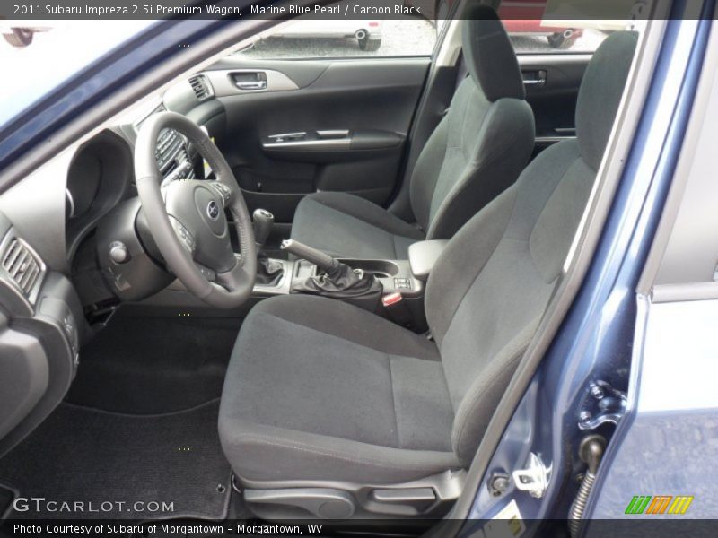 Marine Blue Pearl / Carbon Black 2011 Subaru Impreza 2.5i Premium Wagon