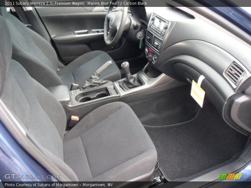  2011 Impreza 2.5i Premium Wagon Carbon Black Interior