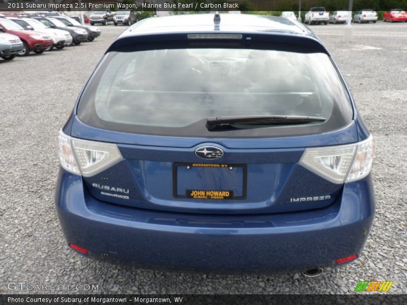 Marine Blue Pearl / Carbon Black 2011 Subaru Impreza 2.5i Premium Wagon