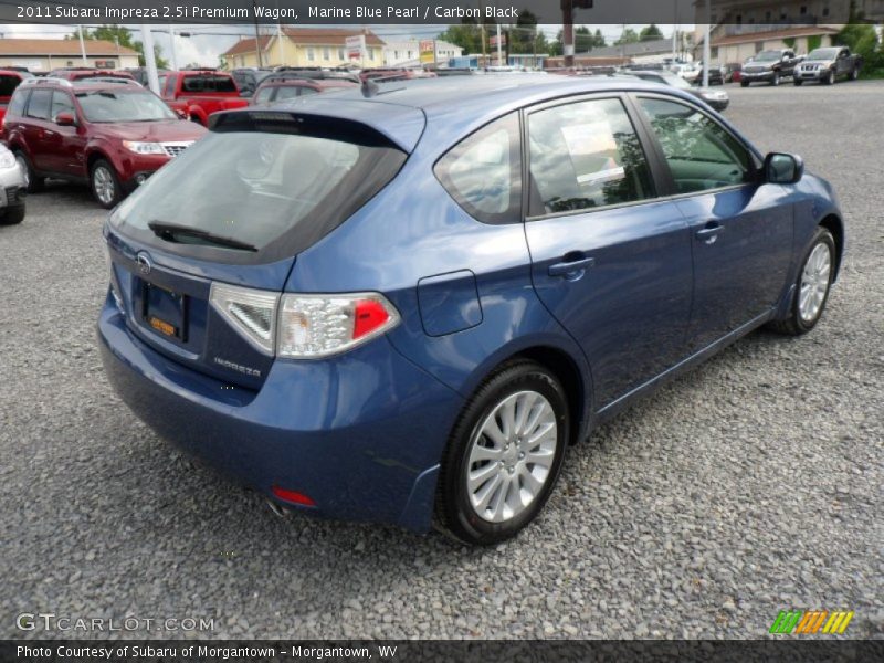 Marine Blue Pearl / Carbon Black 2011 Subaru Impreza 2.5i Premium Wagon