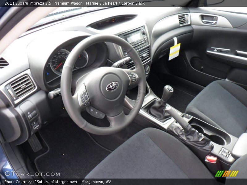  2011 Impreza 2.5i Premium Wagon Carbon Black Interior