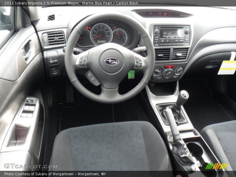  2011 Impreza 2.5i Premium Wagon Carbon Black Interior