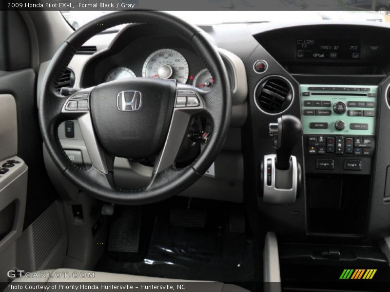 Formal Black / Gray 2009 Honda Pilot EX-L