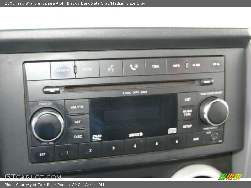 Black / Dark Slate Gray/Medium Slate Gray 2008 Jeep Wrangler Sahara 4x4