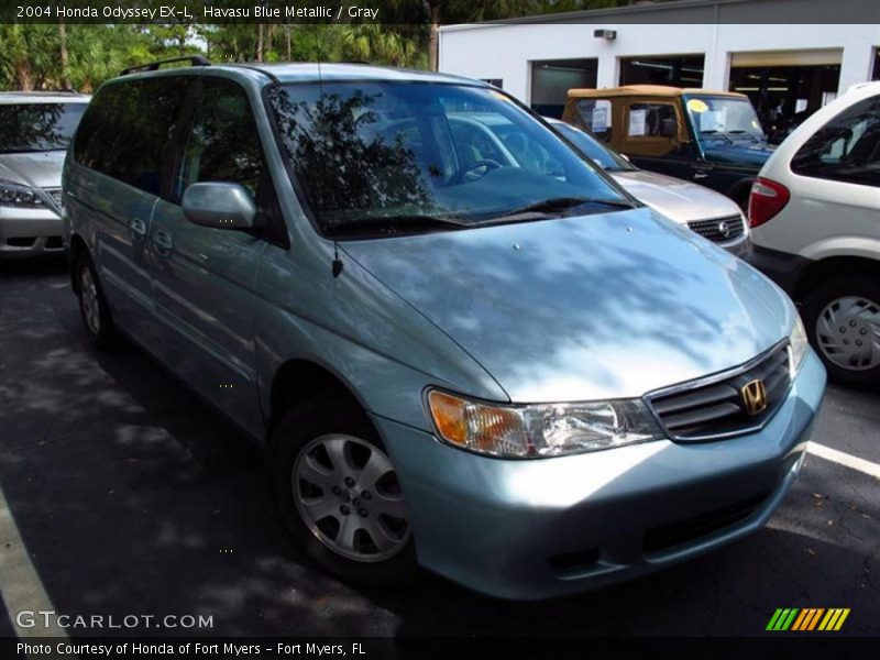 Havasu Blue Metallic / Gray 2004 Honda Odyssey EX-L
