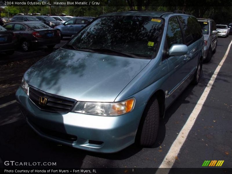 Havasu Blue Metallic / Gray 2004 Honda Odyssey EX-L