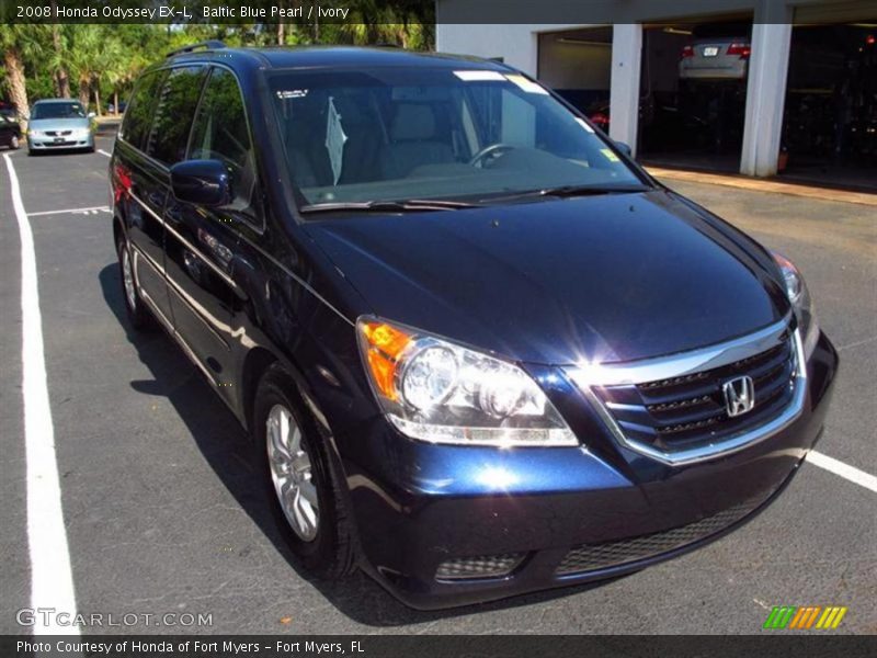 Baltic Blue Pearl / Ivory 2008 Honda Odyssey EX-L