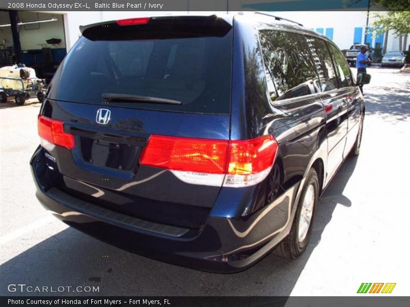 Baltic Blue Pearl / Ivory 2008 Honda Odyssey EX-L
