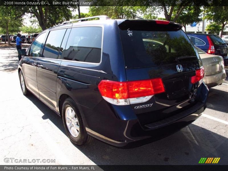 Baltic Blue Pearl / Ivory 2008 Honda Odyssey EX-L