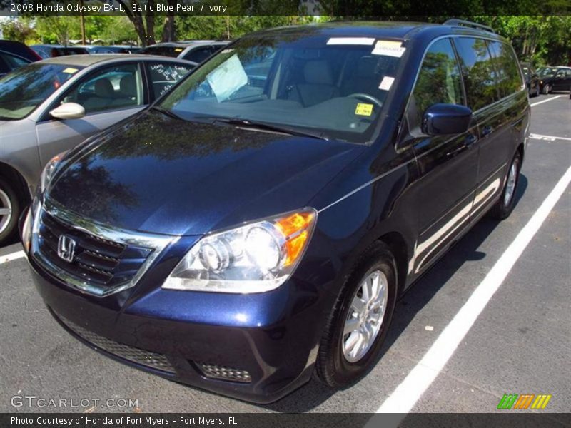 Baltic Blue Pearl / Ivory 2008 Honda Odyssey EX-L