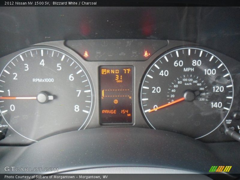  2012 NV 1500 SV 1500 SV Gauges
