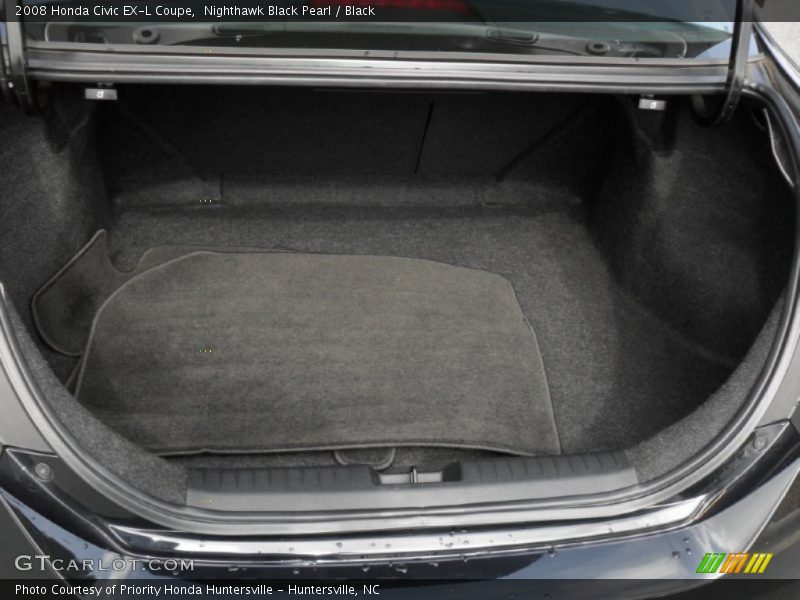 Nighthawk Black Pearl / Black 2008 Honda Civic EX-L Coupe