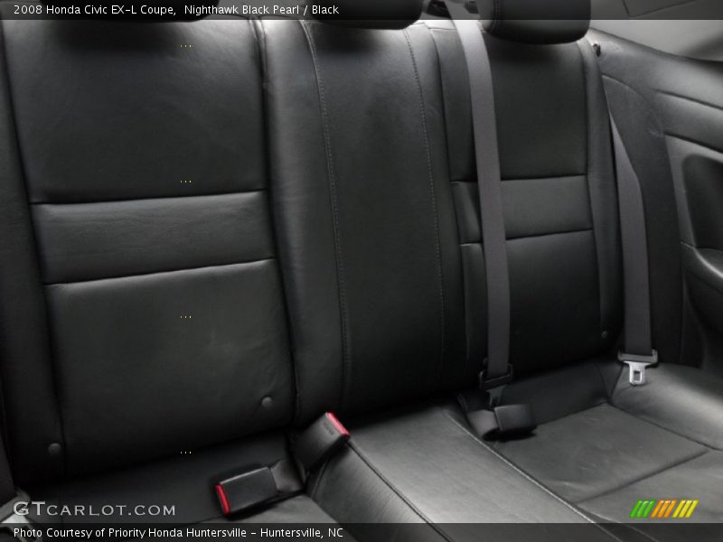Nighthawk Black Pearl / Black 2008 Honda Civic EX-L Coupe