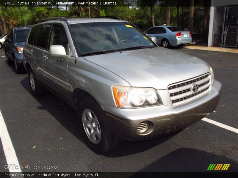 Millennium Silver Metallic / Charcoal 2001 Toyota Highlander V6