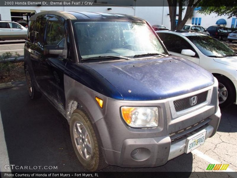 Eternal Blue Pearl / Gray 2003 Honda Element EX