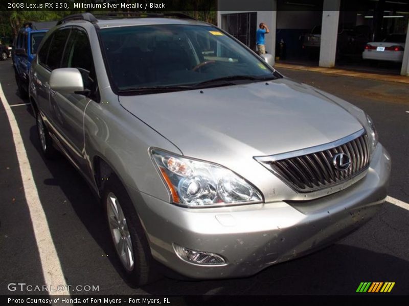 Millenium Silver Metallic / Black 2008 Lexus RX 350