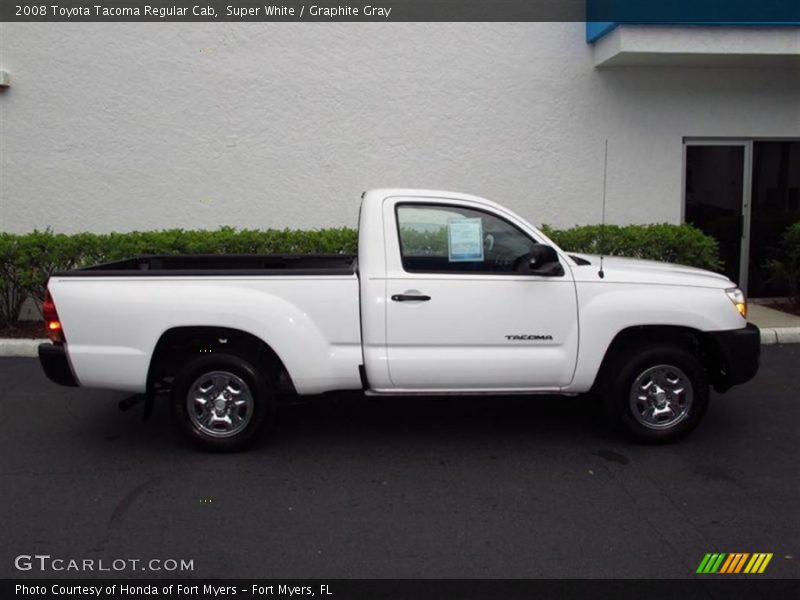 Super White / Graphite Gray 2008 Toyota Tacoma Regular Cab